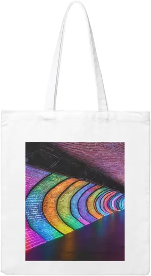 Reusable Heavy-Duty Canvas Tote Bag, Holographic Dreams handbag 15.75x13.87 Inch, Large Eco-Friendly Shopping Tote for Travel, Gym, Gifts, Machine Washable