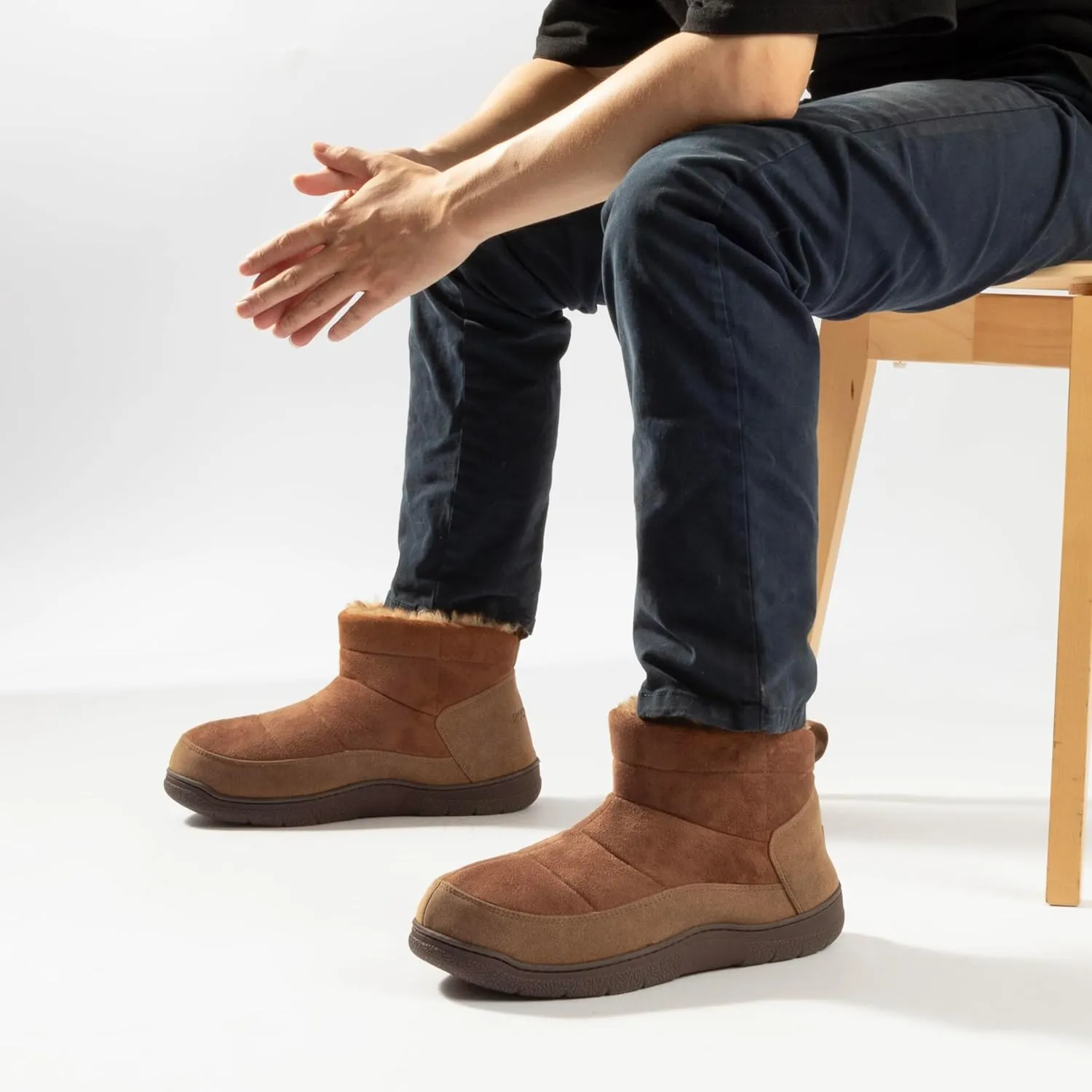 RockDove Men's Fireside Faux Suede Thermal Bootie