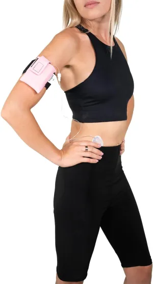 Rose Insulin Pump Arm Belt – Diabetic Insulin Pump Armband – Adjustable Belt Insulin Pump Case – Compatible with Medtronic 780G – Assembled in The USA (Large)