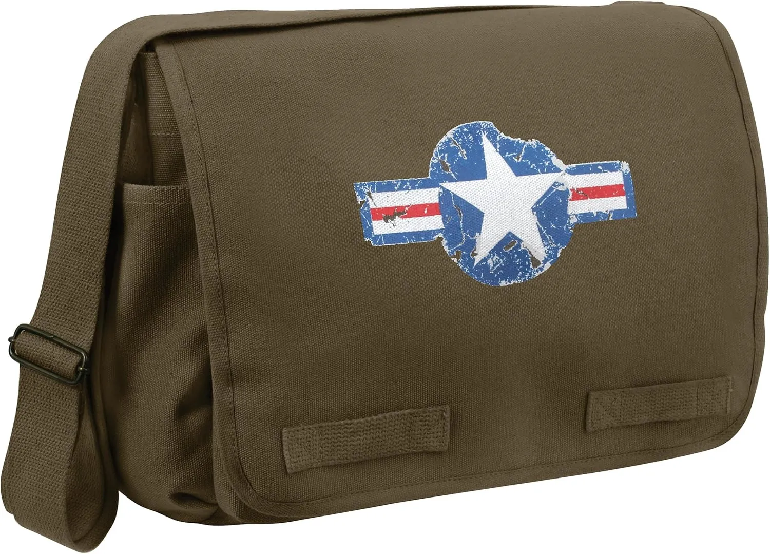 Rothco Air Corps Heavyweight Classic Messenger Bag, Olive Drab