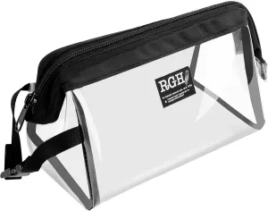 Rough Enough Clear Travel Toiletry Bag for Women Cosmetic Organizer for Toiletries Makeup Skincare Essentials