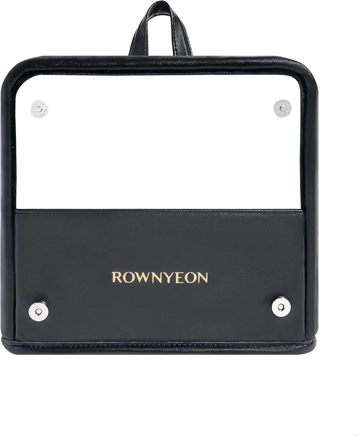 ROWNYEON Makeup Brush Bag, High Capacity Stand-Up Makeup Brush Holder, Travel Professional Cosmetic Bag Artist Organizer Bag Large Makeup Case with Adjustable Divider (Brushes Not included)