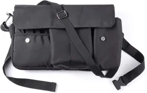 Rownyeon Professional Cosmetic Makeup Brush Bag Case Portable Cosmetic Brush Holder Organizer with Artist Adjustable Belt Strap(Brushes Not Included)