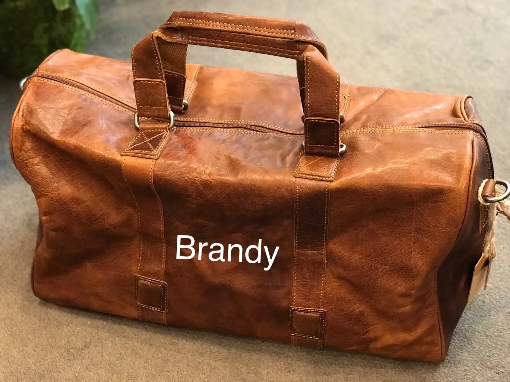 Rugged Hide RH-7320 Cairo Leather Overnight Bag