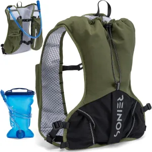Running Vest for Women and Men Lightweight Hydration Backpack Pack with 1.5L Water Bladder Bag Running Gear Accessories for Hiking Trail Cycling Marathon