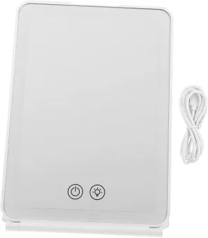 SAFIGLE USB-Powered Led Mirror Reflection Square Makeup Mirror Easy to Clean for Room