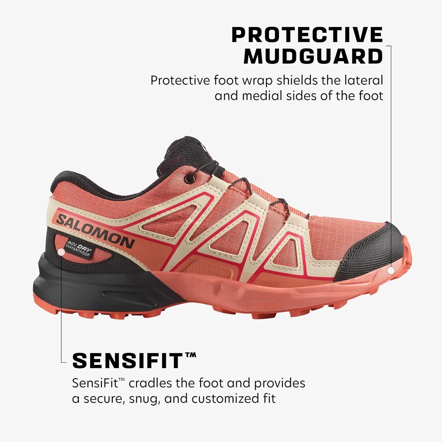 Salomon Junior SPEEDCROSS CLIMASALOMON™ WATERPROOF Outdoor Shoes for Kids