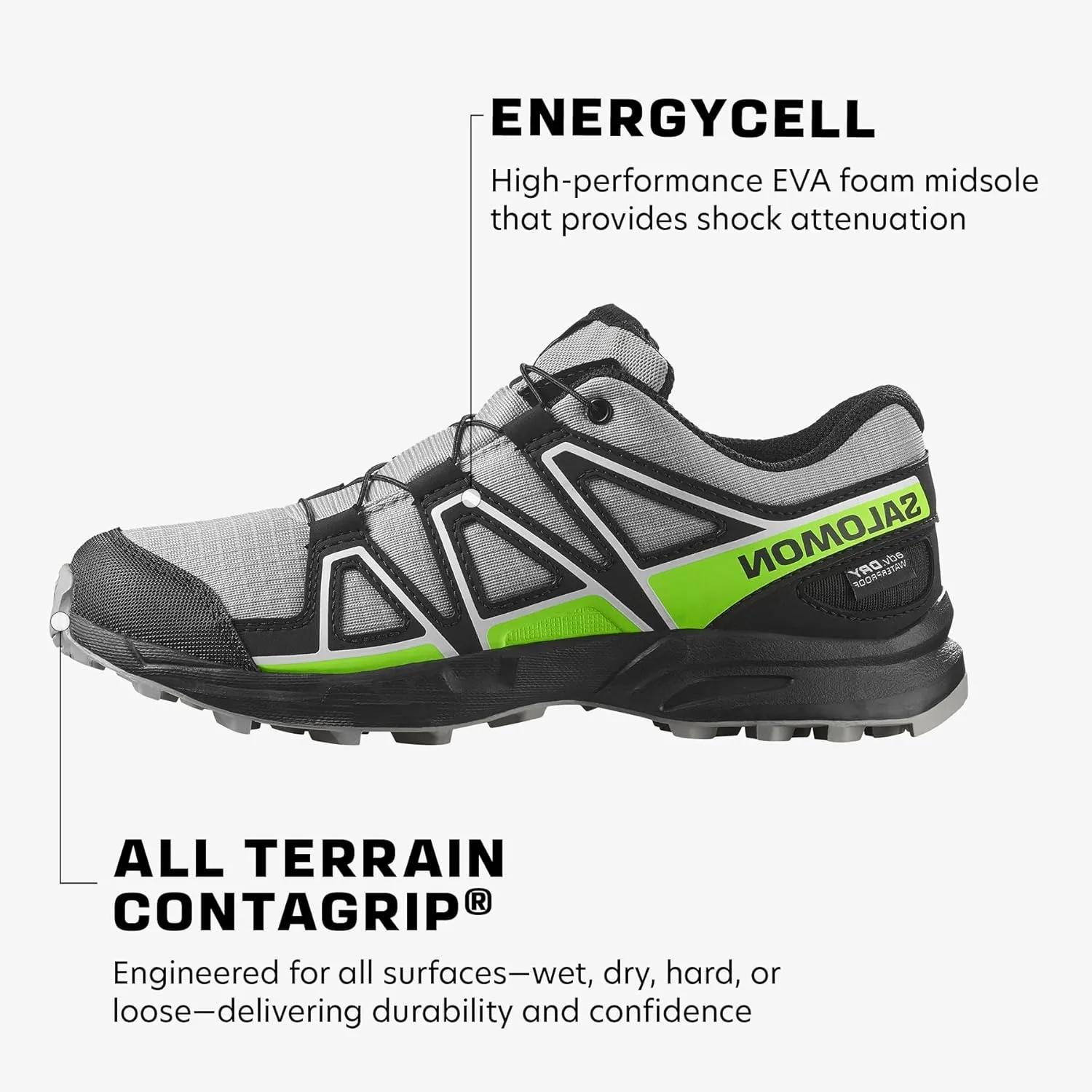 Salomon Junior SPEEDCROSS CLIMASALOMON™ WATERPROOF Outdoor Shoes for Kids