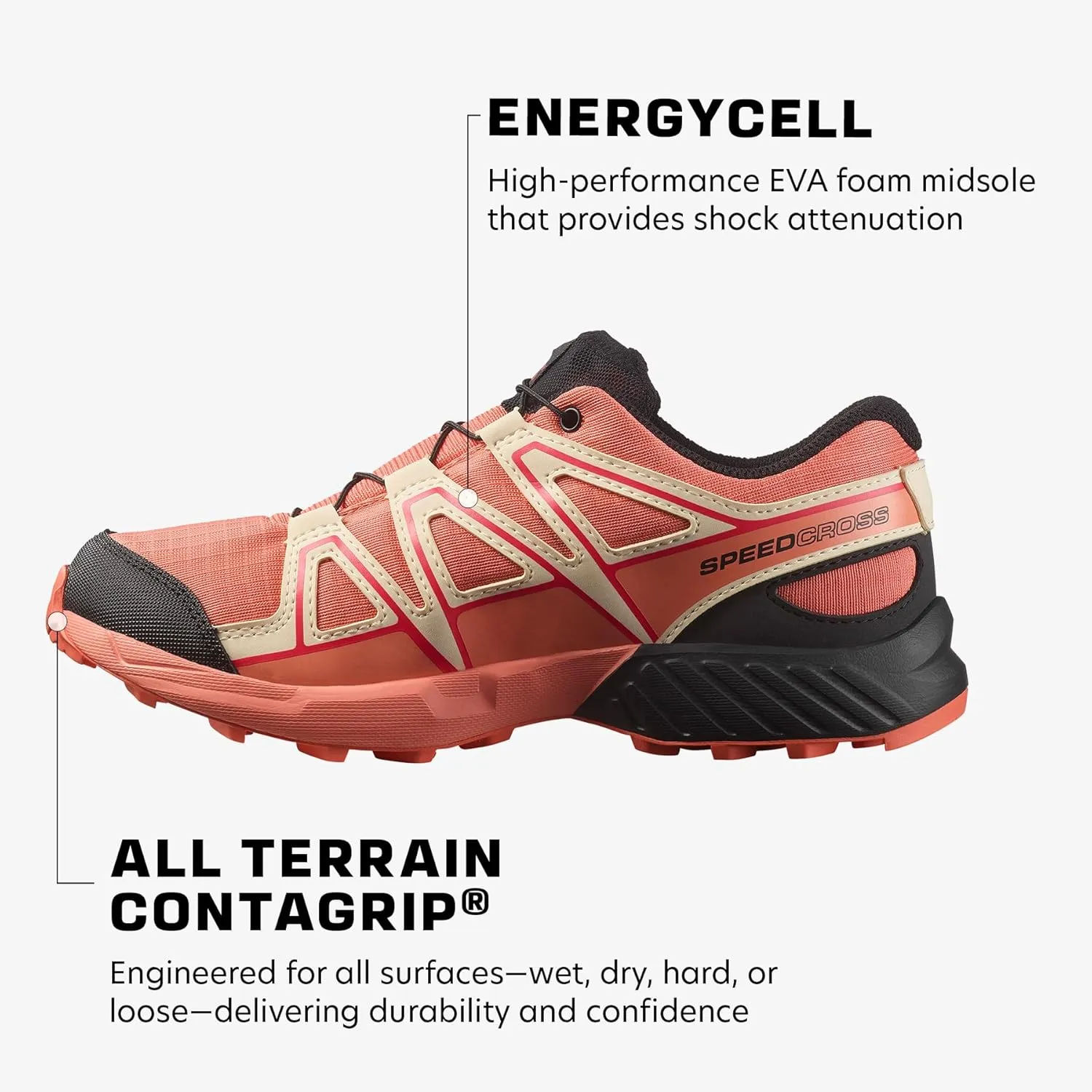 Salomon Junior SPEEDCROSS CLIMASALOMON™ WATERPROOF Outdoor Shoes for Kids