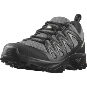 Salomon Men's X BRAZE Hiking Shoes for Men, Pewter / Black / Feather Gray,9.5