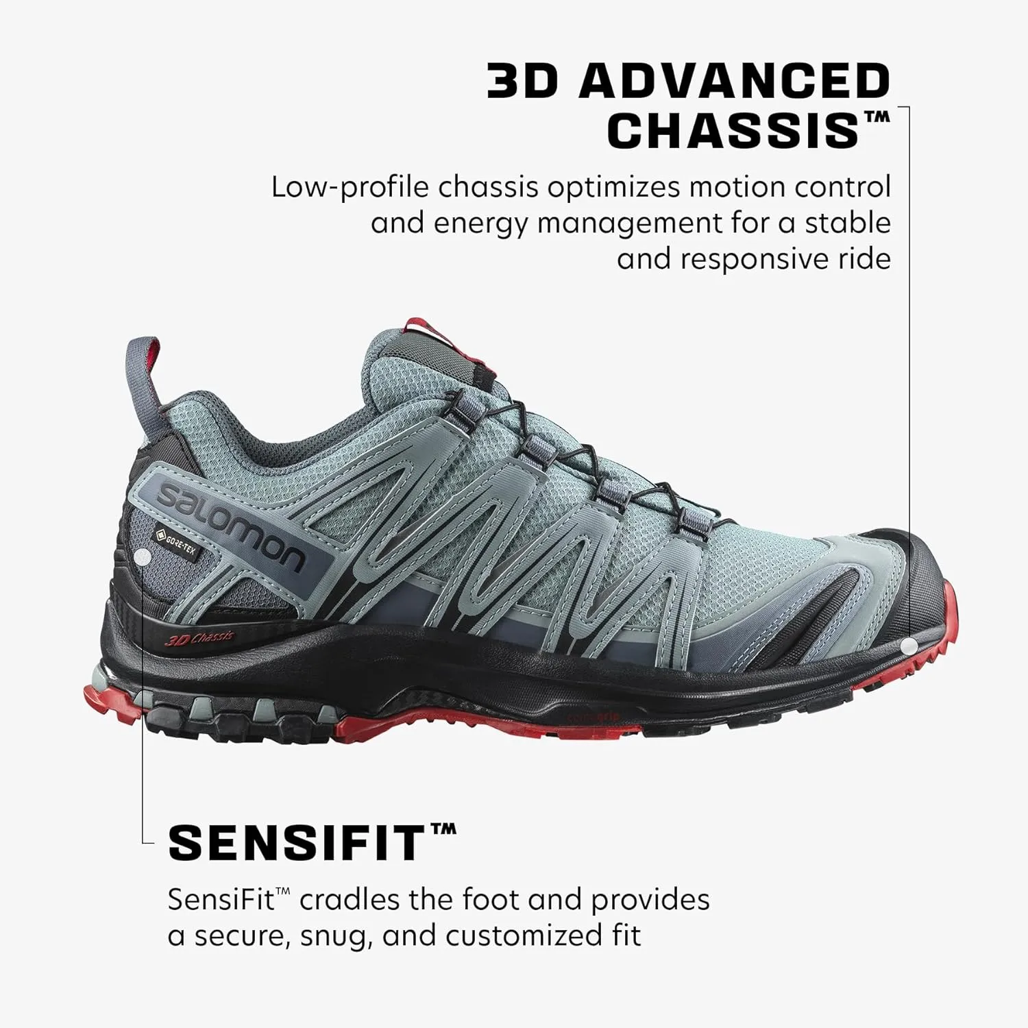 Salomon Men’s XA PRO 3D Gore-Tex Waterproof Trail Running Shoes