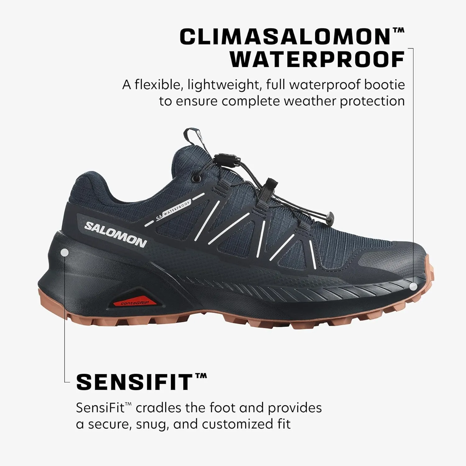 Salomon Women's Speedcross Peak Climasalomon Waterproof Hiking Shoe