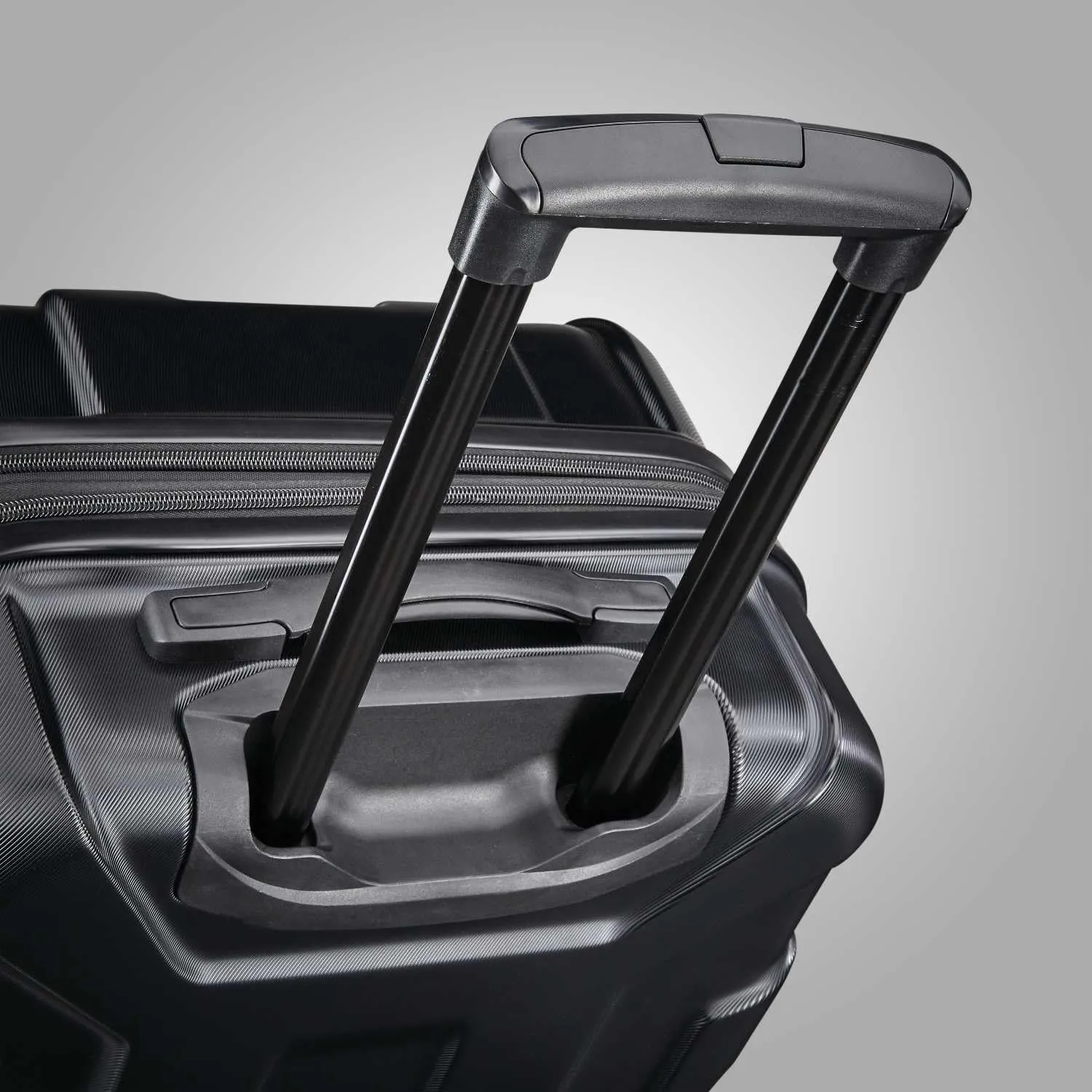 Samsonite Centric Hardside Expandable Luggage with Spinner Wheels, Black, Checked-Large 28-Inch