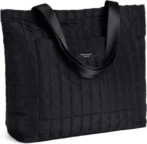 SATINSAINT Large Tote Travel Bag for Women, Lightweight Quilted Carry-All Shoppers Tote for Travel, Work, Gym and Casual Use