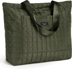 SATINSAINT Large Tote Travel Bag for Women, Lightweight Quilted Carry-All Shoppers Tote for Travel, Work, Gym and Casual Use
