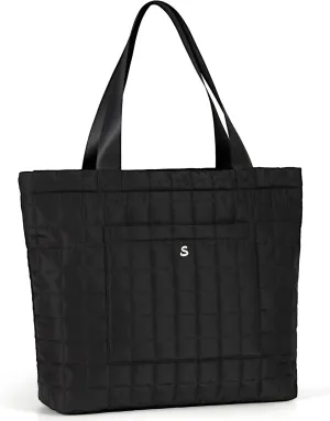 SATINSAINT Large Tote Travel Bag for Women with Zipper, Quilted Carry-All Shoppers Tote for Travel, Work, Gym and Casual Use
