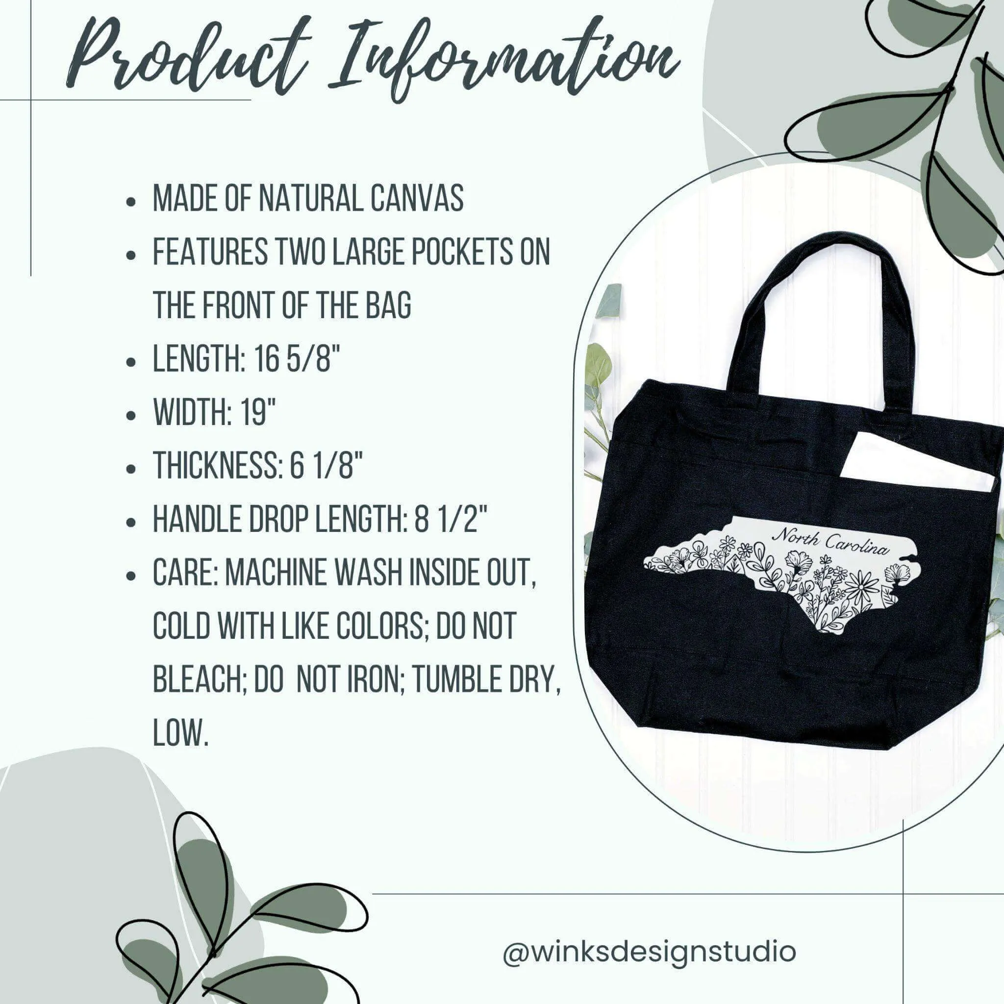 SCBA Logo Tote with Pockets