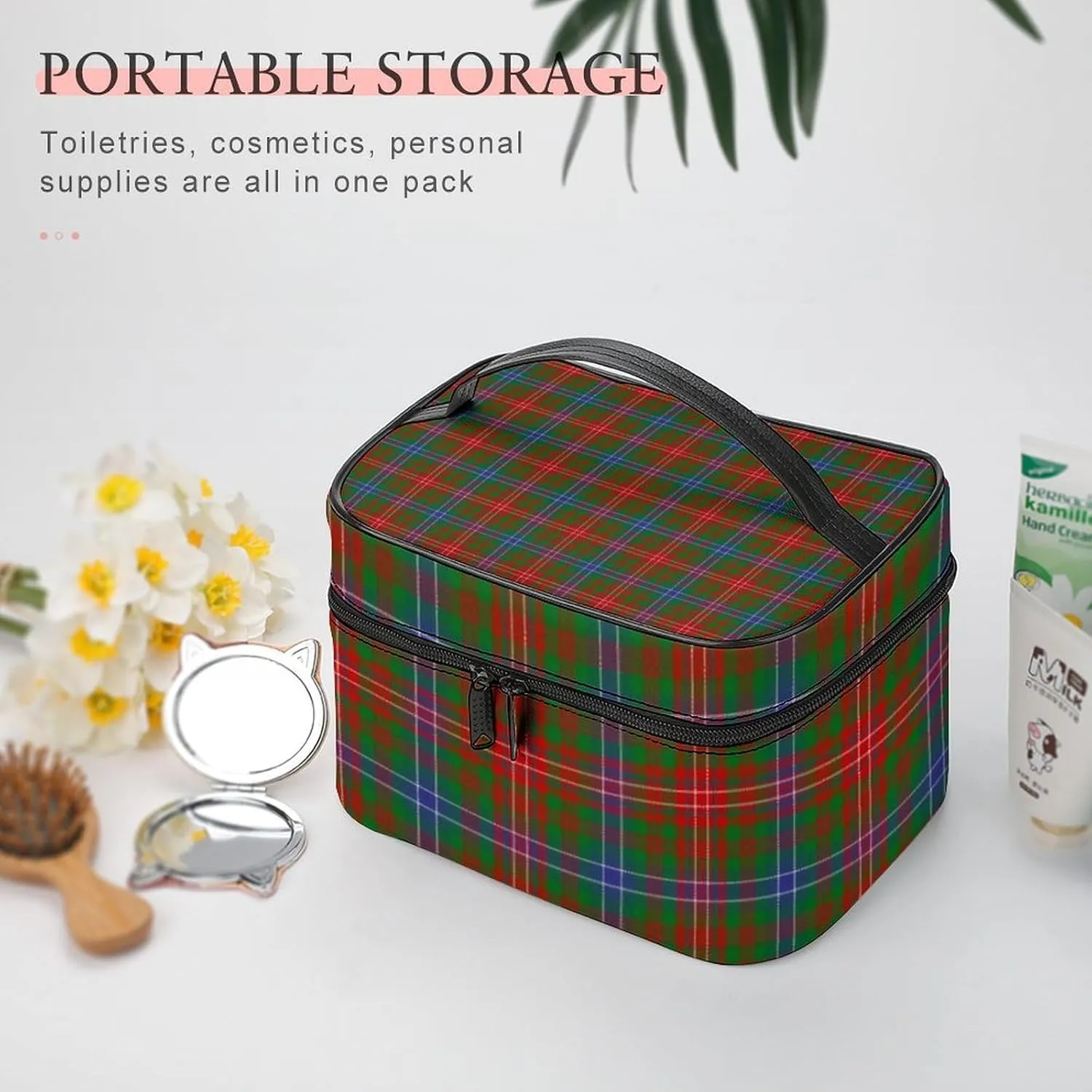 Scottish Clan Wilson Tartan Plaid Large Capacity Soft And High-value Practical Makeup And Wash Bag