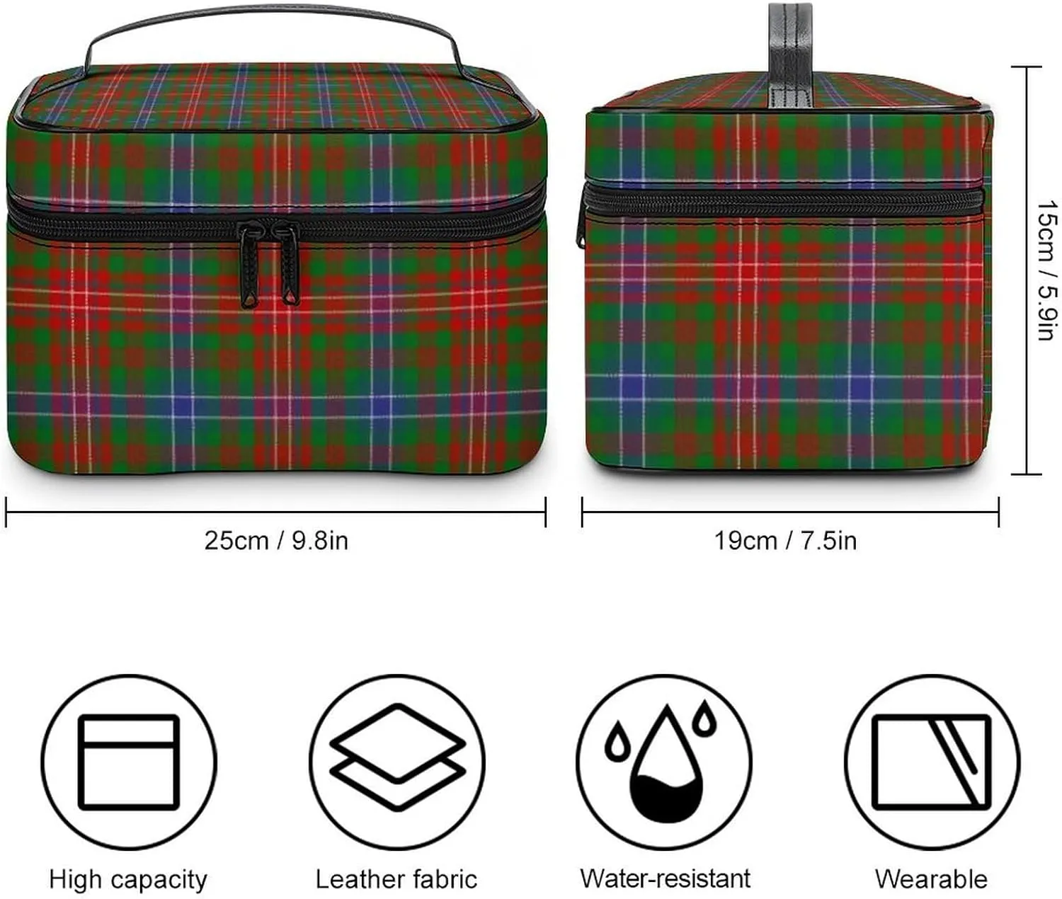 Scottish Clan Wilson Tartan Plaid Large Capacity Soft And High-value Practical Makeup And Wash Bag
