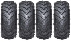 Set of 4 ATV ＆ UTV Tires TROPOW All Terrain Tires atv tires 24x9-11 Front＆24x9-11 Rear, 6PR Tubeless