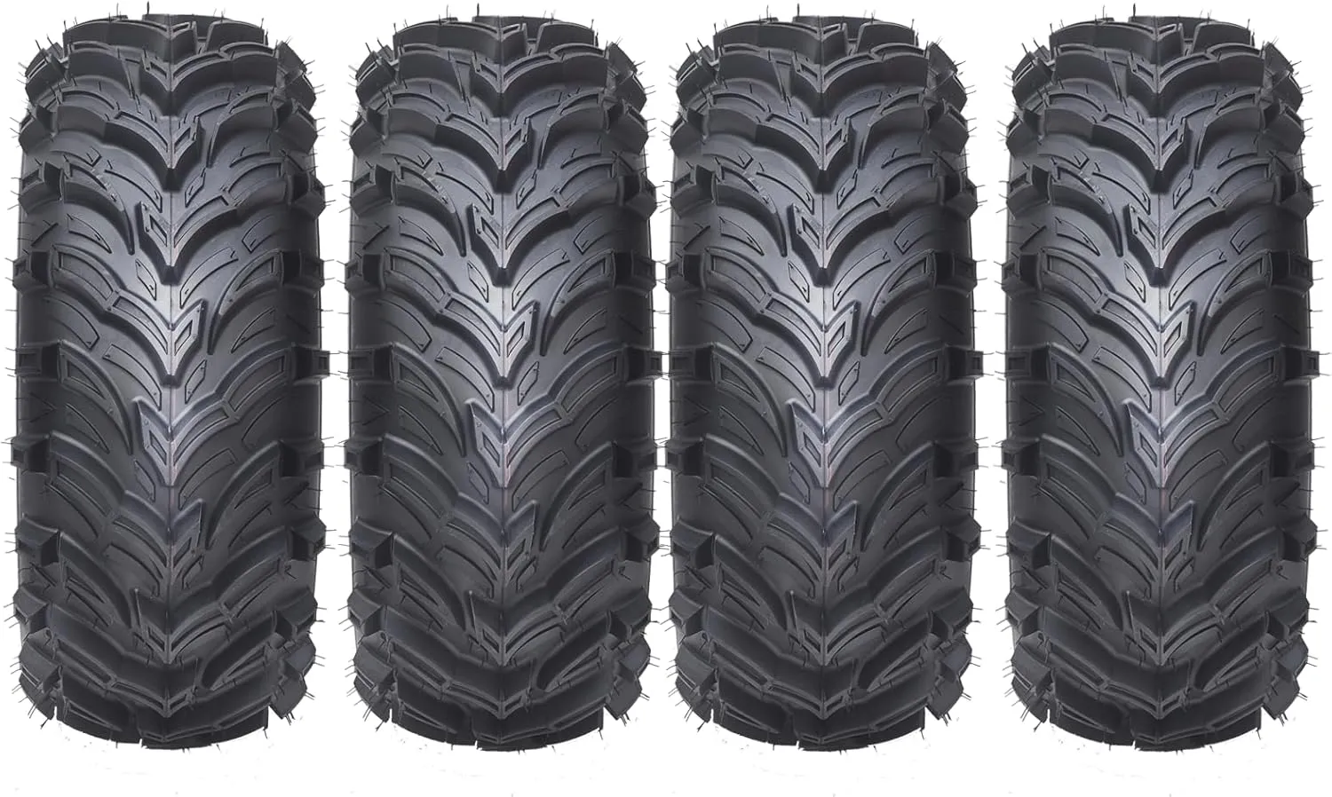 Set of 4 ATV ＆ UTV Tires TROPOW All Terrain Tires atv tires 24x9-11 Front＆24x9-11 Rear, 6PR Tubeless