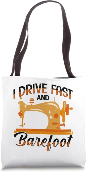 Sew Enthusiast Creative Sewing Machine Tote Bag
