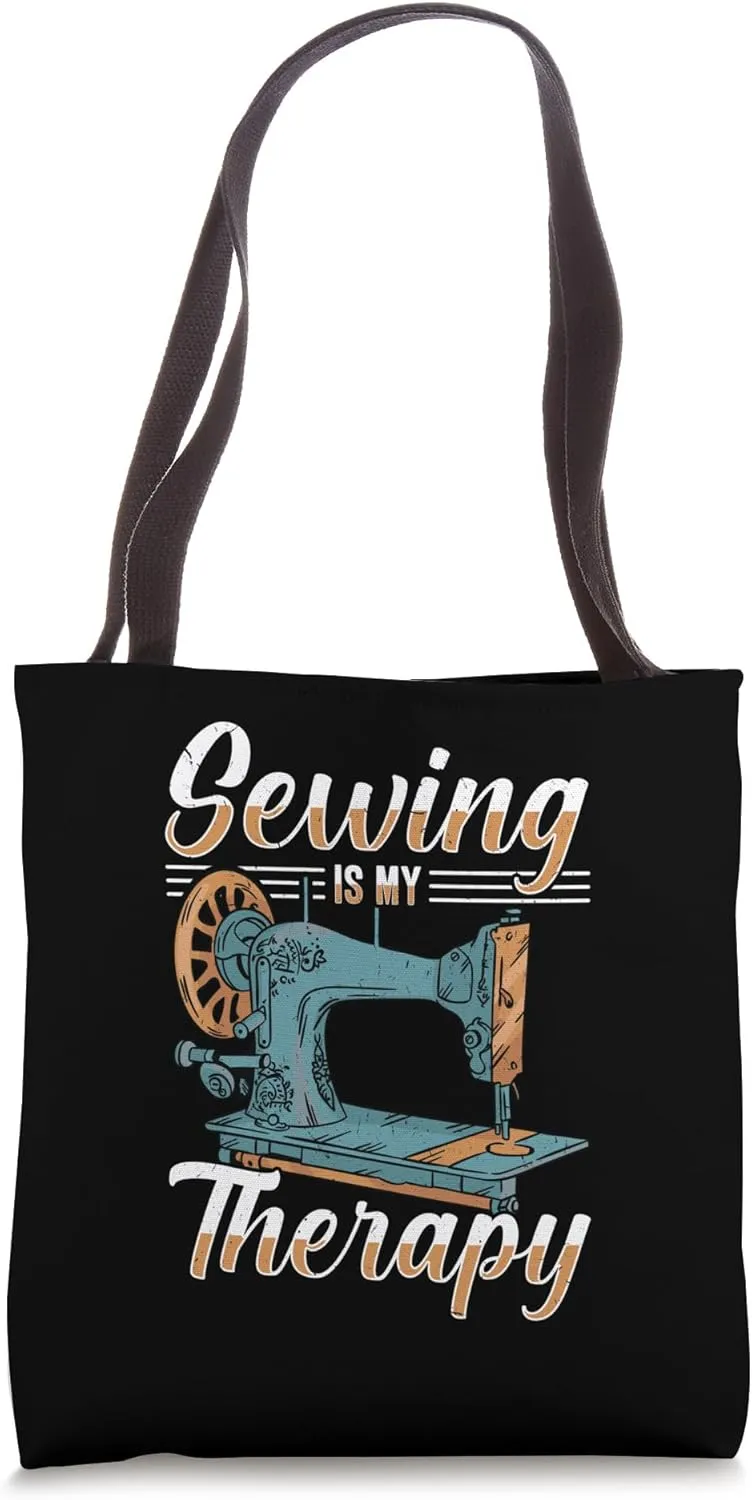 Sew Enthusiast Creative Sewing Machine Tote Bag