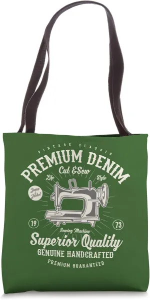 Sewing Machine retrostyle Tote Bag