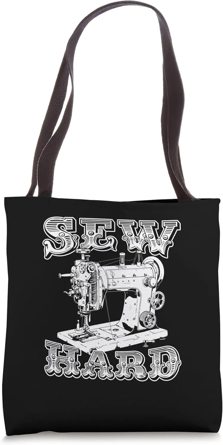 Sewing Sewer Machine - Handcraft Seamstress Steampunk Tote Bag