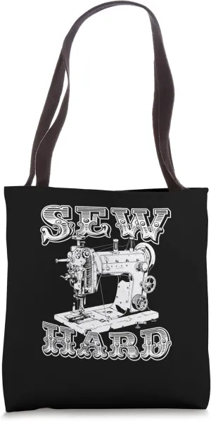 Sewing Sewer Machine - Handcraft Seamstress Steampunk Tote Bag