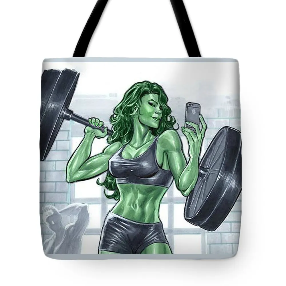 She Hulk Bar-belled - Tote Bag