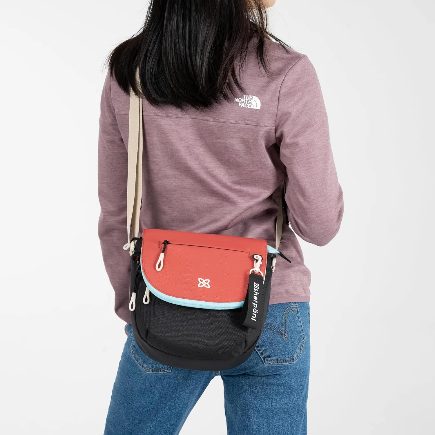 Sherpani Milli, Nylon Flap Crossbody Purse, Medium Shoulder Bag, Travel Crossbody Bags for Women, RFID Protection