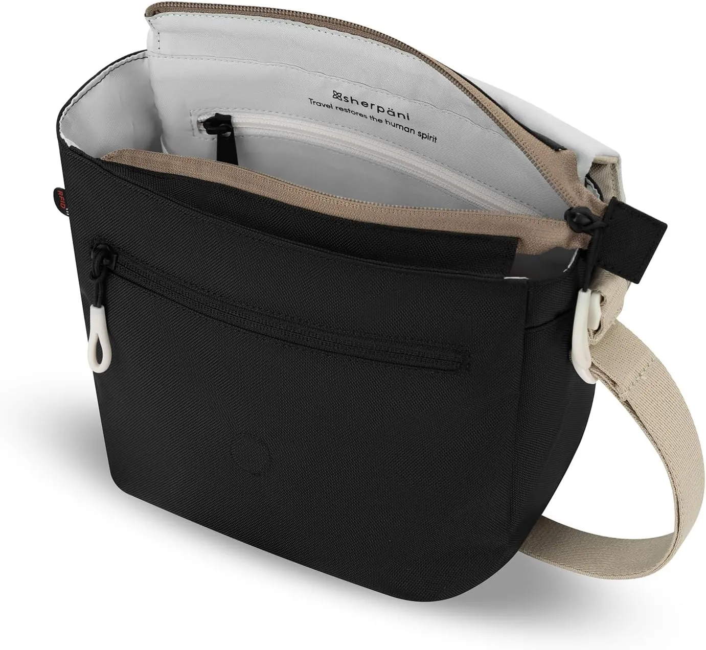 Sherpani Milli, Nylon Flap Crossbody Purse, Medium Shoulder Bag, Travel Crossbody Bags for Women, RFID Protection