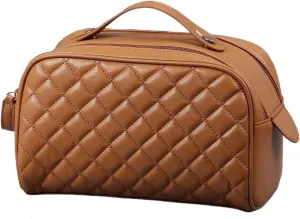 Shoulder Multifunction Pu Toiletry Kit Bathroom Washbag Large Capacity Travel Cosmetic Bag Women