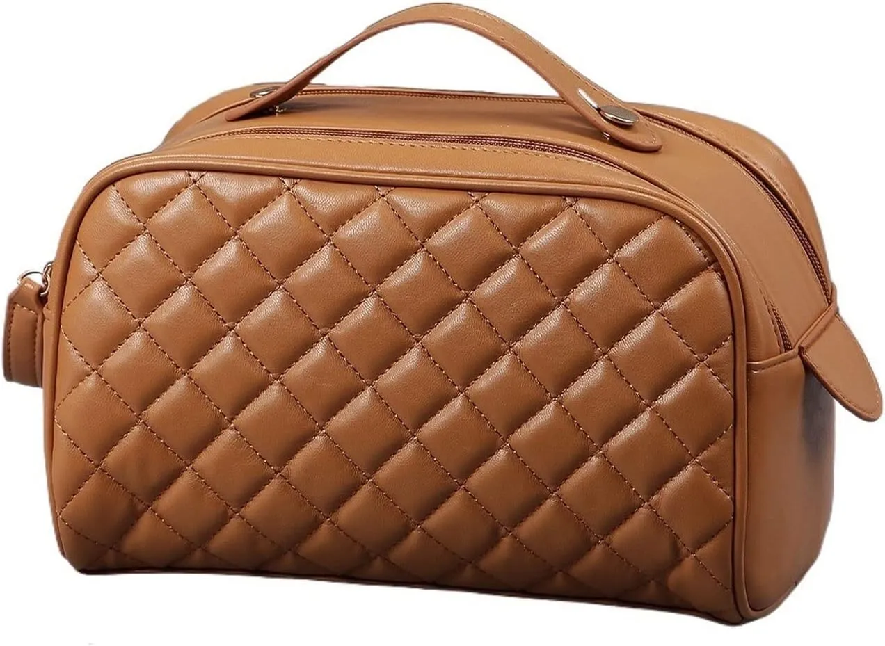 Shoulder Multifunction Pu Toiletry Kit Bathroom Washbag Large Capacity Travel Cosmetic Bag Women