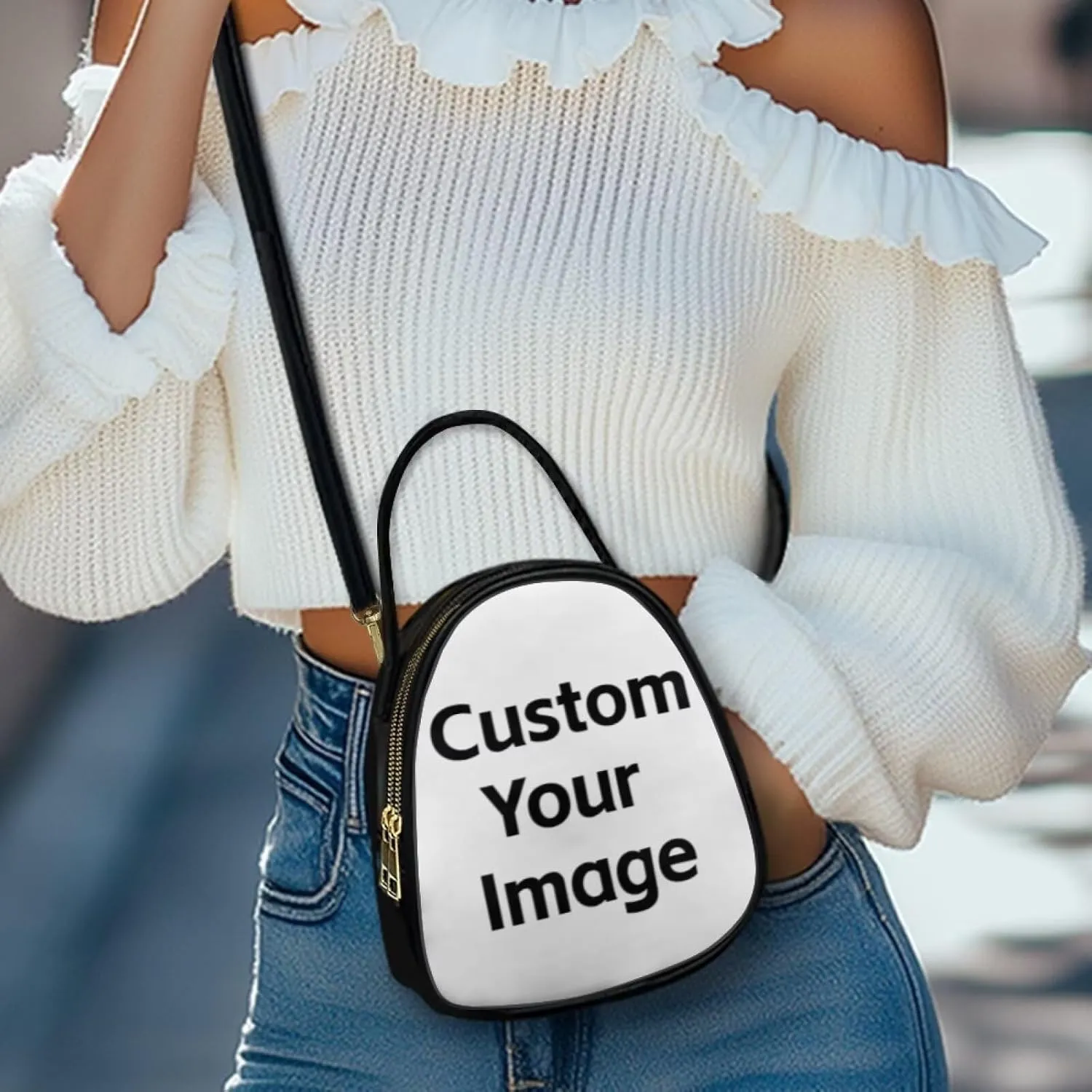 Shoulder Tote Bag for Women Work Double Layer Crossbody Sling Bags for Women Small with Zipper Closure