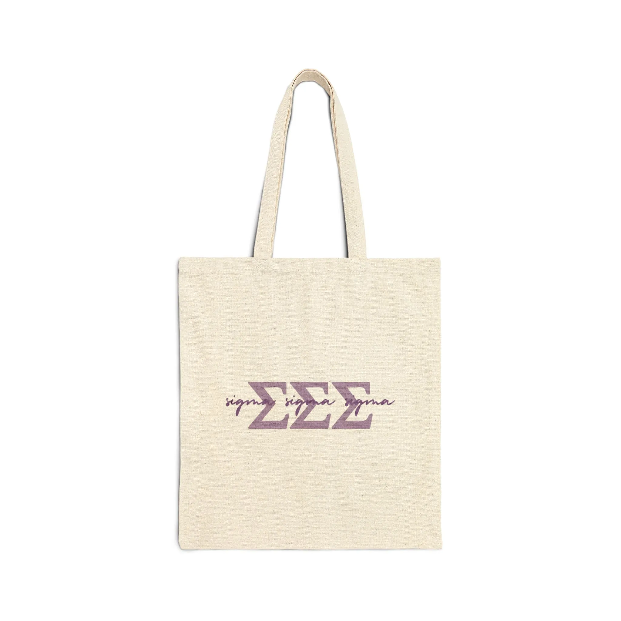 Simple Cursive Tri Sigma Tote Bag