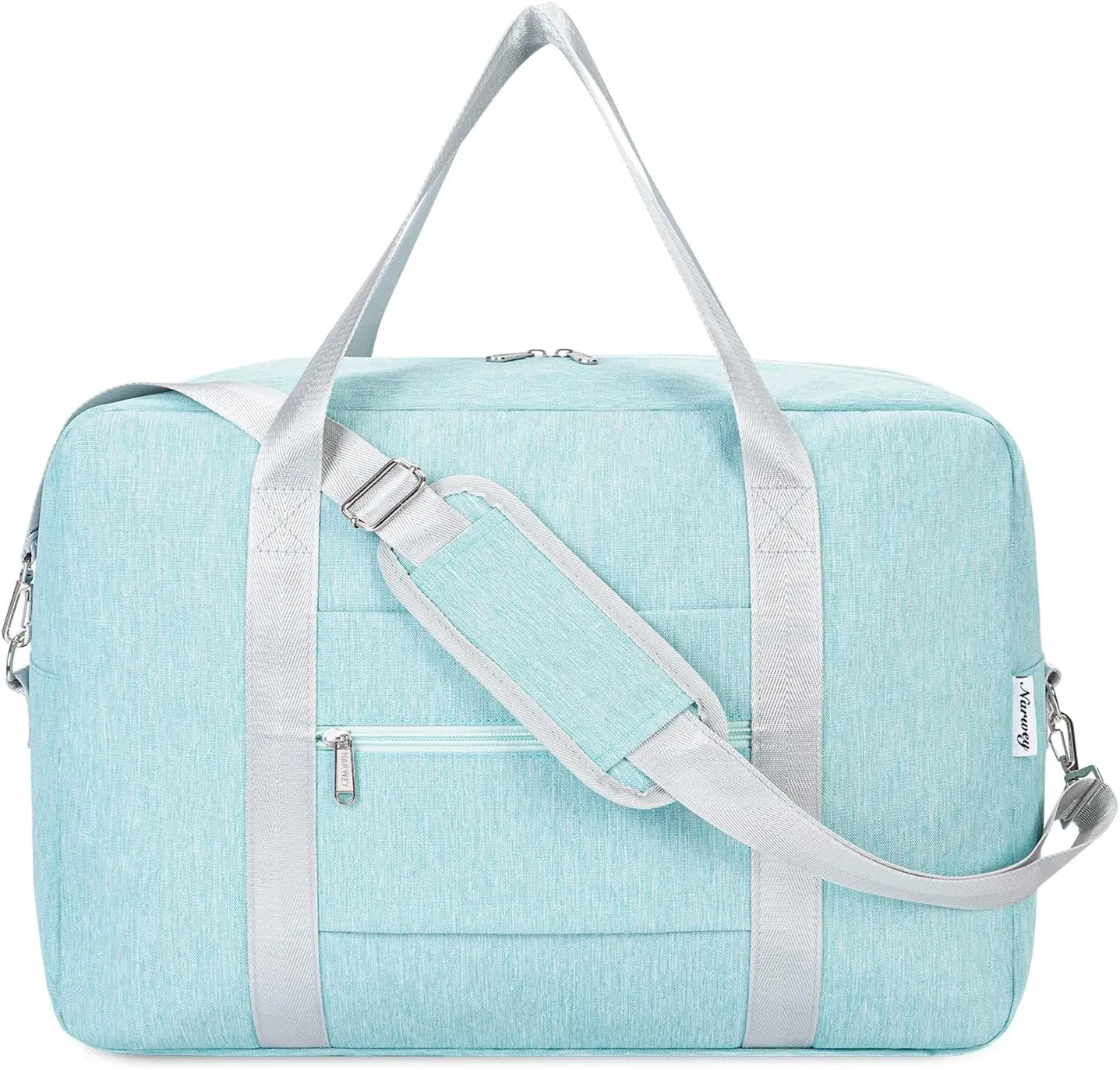 Small Carry On Bag For Spirit Airlines Personal Item Bag 18x14x8 Foldable Travel Duffel Bag Underseat Carry on Luggage for Women and Men 25L (Mint Green)