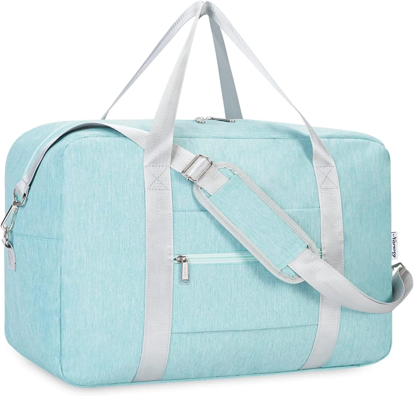 Small Carry On Bag For Spirit Airlines Personal Item Bag 18x14x8 Foldable Travel Duffel Bag Underseat Carry on Luggage for Women and Men 25L (Mint Green)