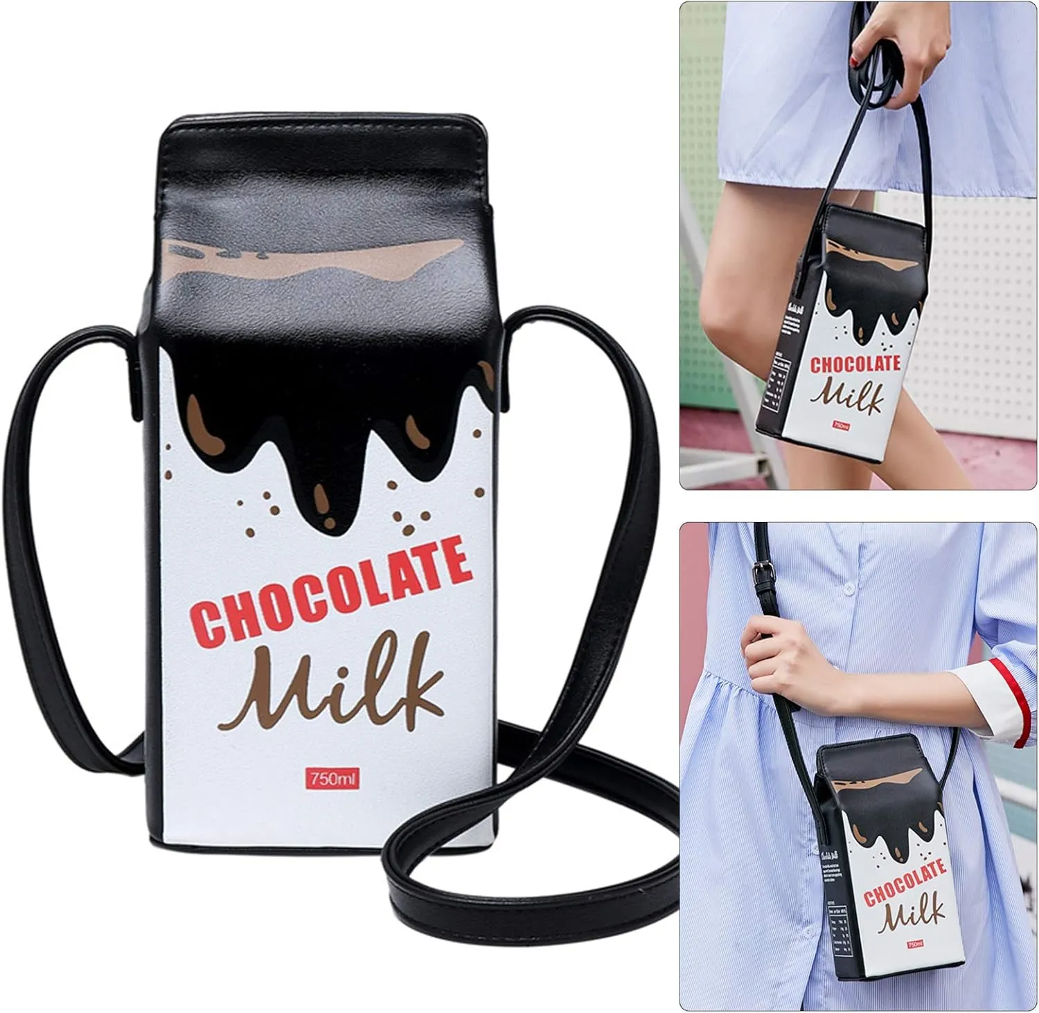 Small Crossbody Purse for Girls, PU Leather Cell Phone Wallet Shoulder Bag with Removable Strap