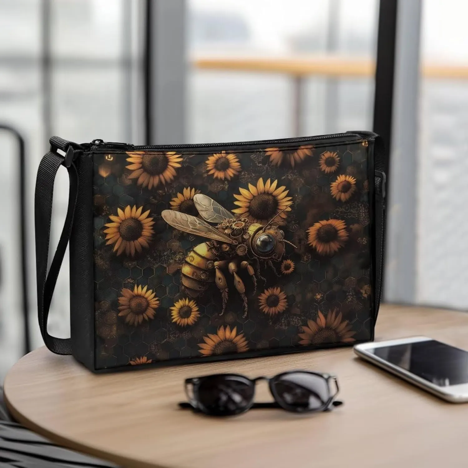 Small Shoulder Bag for Women ＆ Men Adjustable Crossbody Bag with Zipper Closure Trendy Sling Bag for Travel Sports