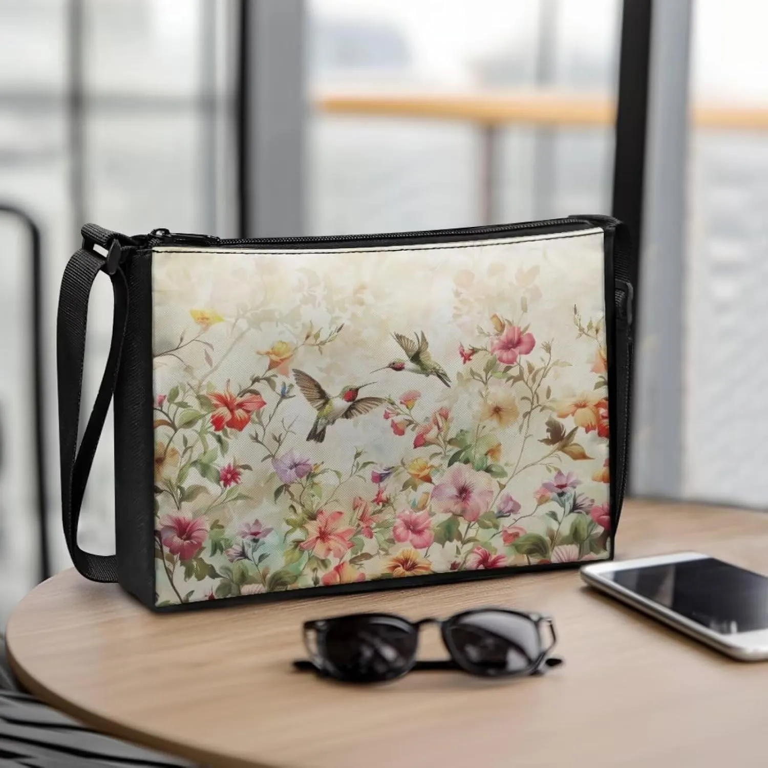 Small Shoulder Bag for Women ＆ Men Adjustable Crossbody Bag with Zipper Closure Trendy Sling Bag for Travel Sports