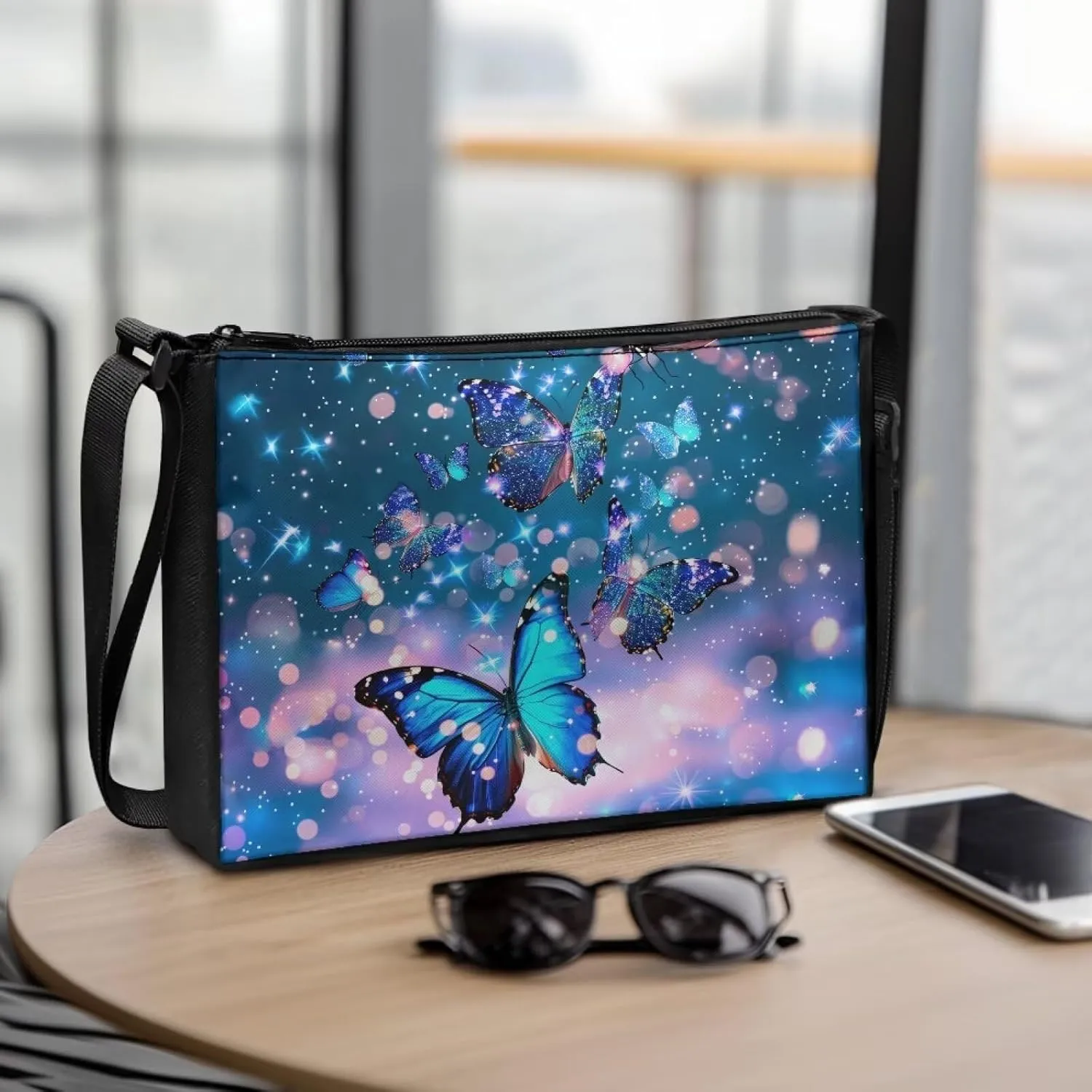 Small Shoulder Bag for Women ＆ Men Adjustable Crossbody Bag with Zipper Closure Trendy Sling Bag for Travel Sports