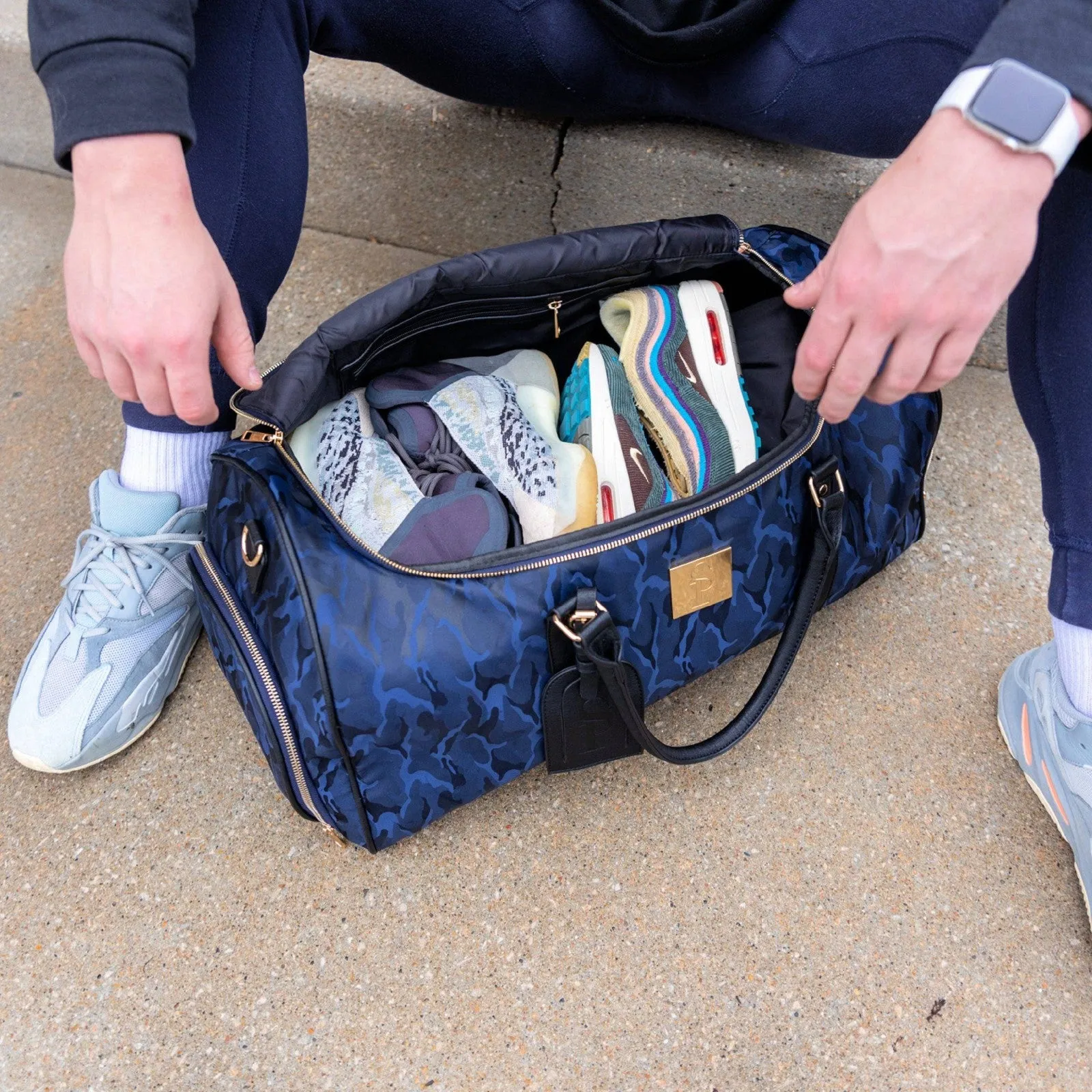 Sole Premise Blue Camo Duffle Bag (New Weekender Design)