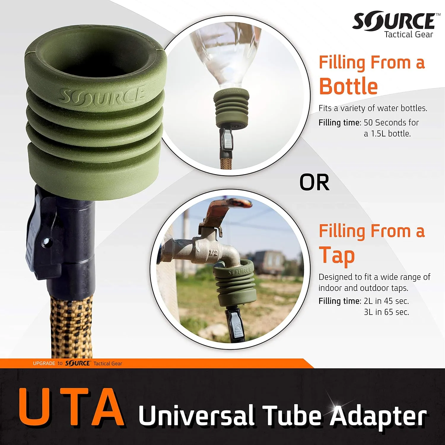 Source Tactical Universal Tube Adapter for Hydration Systems