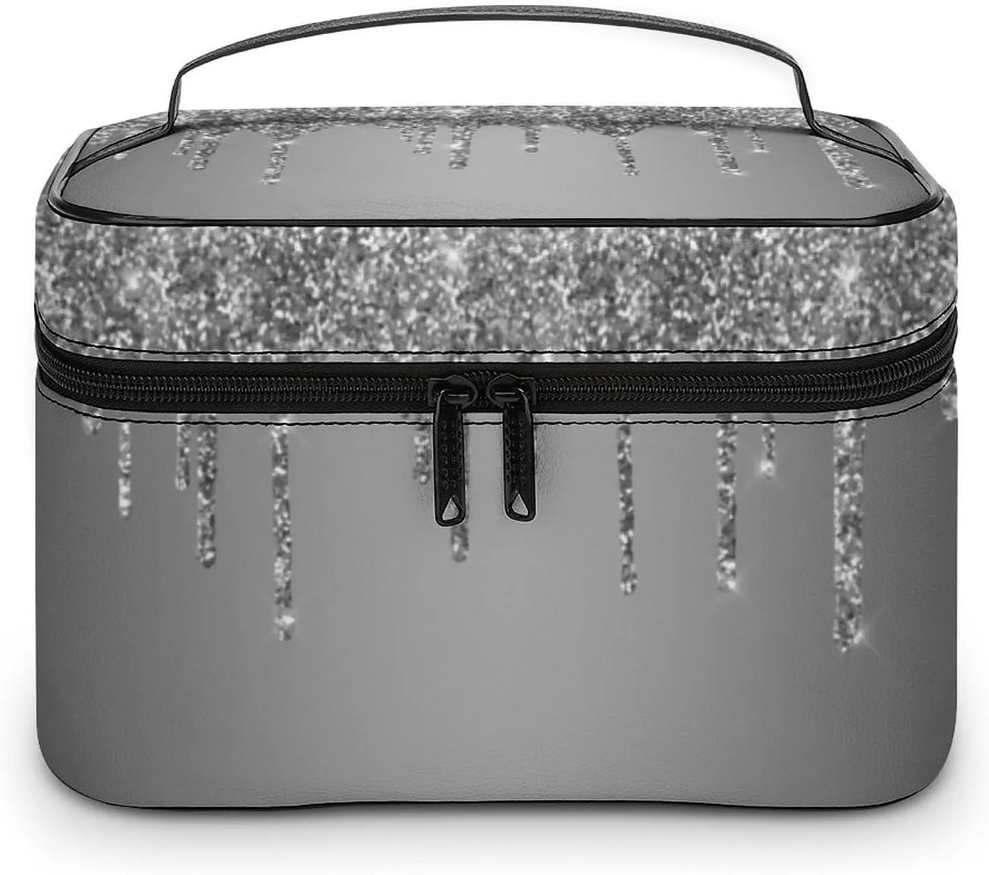 Sparkle Glitter Drips Fashionable Portable Makeup Bag, Travel Makeup Bag Storage,