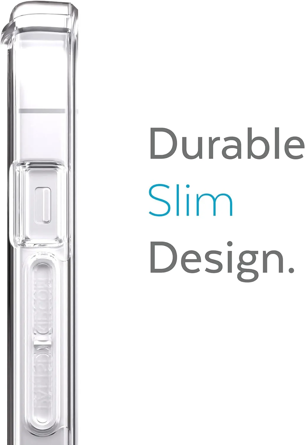 Speck iPhone 13 Mini Case - Drop Protection, Wireless Charging Compatible, Clear, Antimicrobial