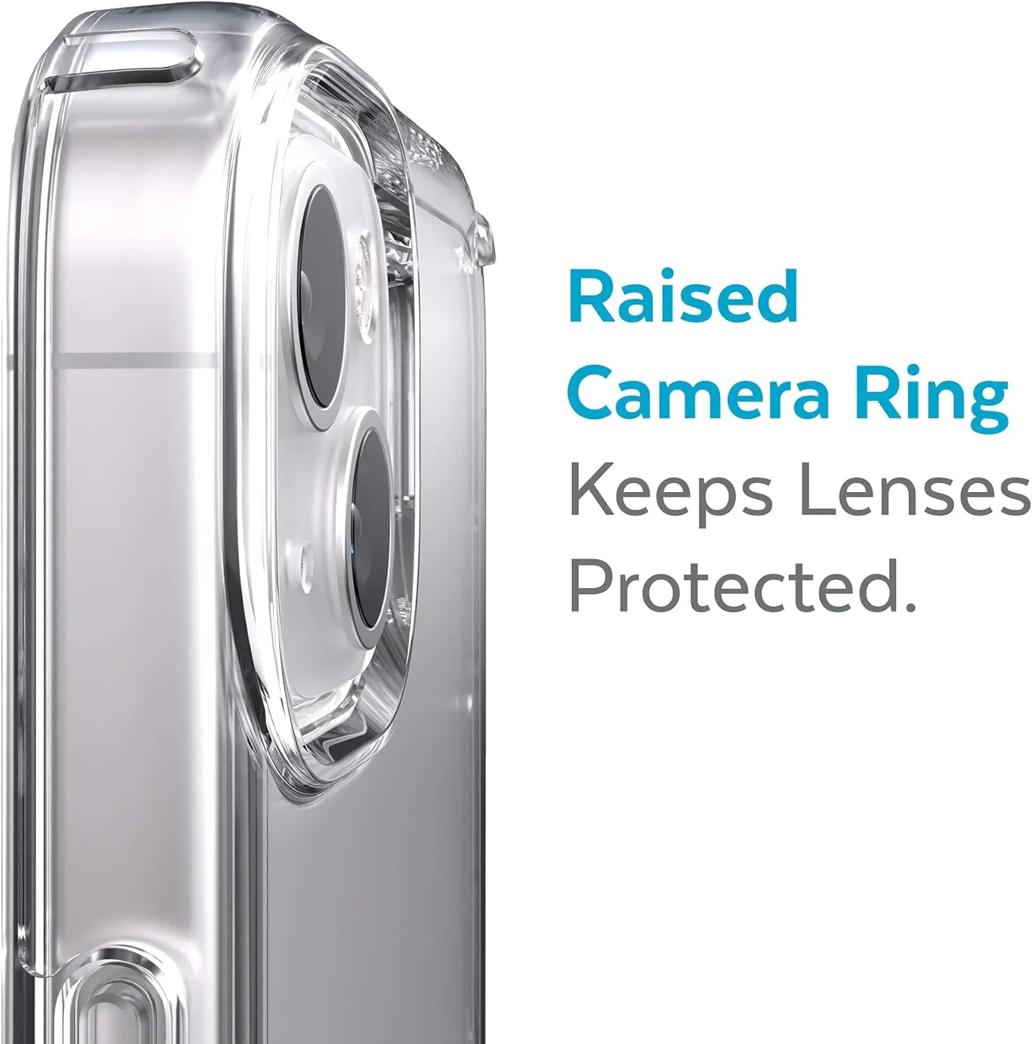 Speck iPhone 13 Mini Case - Drop Protection, Wireless Charging Compatible, Clear, Antimicrobial
