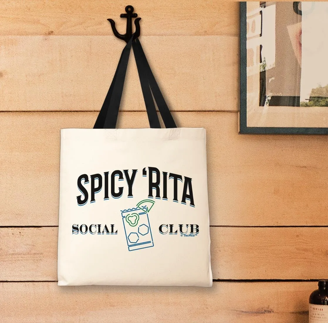 Spicy 'Rita Social Club Canvas Tote Bag