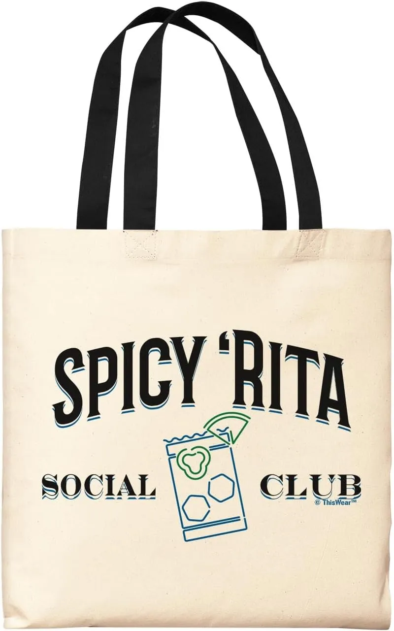 Spicy 'Rita Social Club Canvas Tote Bag